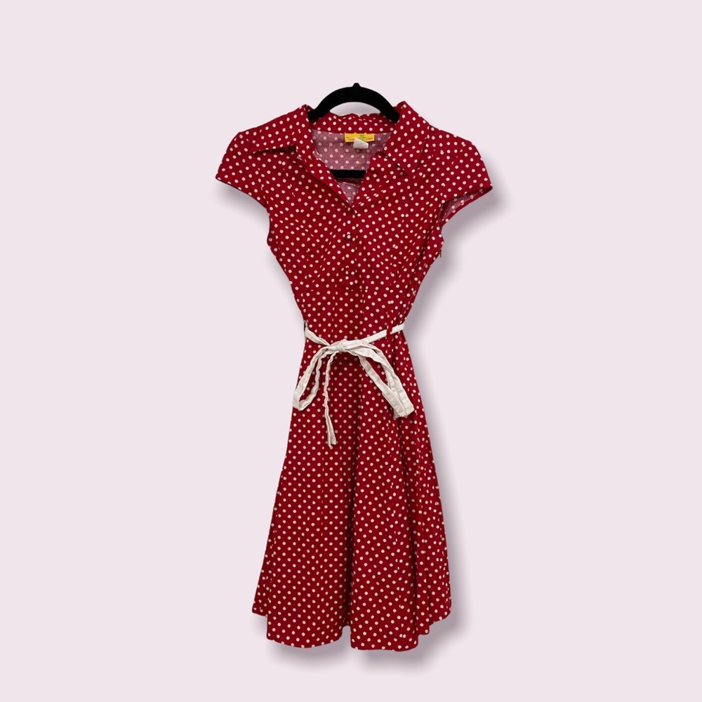 Adorable Red Polka Dot Dress